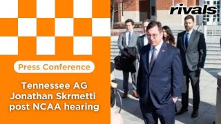 PRESS CONFERENCE Tennessee AG Jonathan Skrmetti addresses media after NCAA hearing [upl. by Shae]