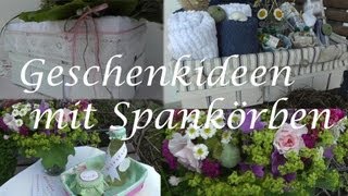 DIY  Geschenke verpacken in einem Spankorb [upl. by Tami]