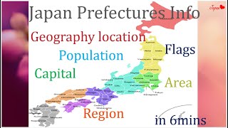 Japan prefecture information  All about Japanen Prefecture  Japanese Prefectures  Japan Geography [upl. by Ayatahs]