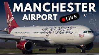 🔴 LIVE Manchester Airport Plane Spotting 🛫 [upl. by Dlanor824]