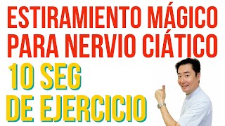 Ejercicio estiramiento mágico para dolor de lumbar y nervio ciático solo 10seg [upl. by Aitak]