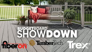 Budget Composite SHOWDOWN Trex vs TimberTech vs Fiberon  DECK SHOP SHORTS [upl. by Olsewski32]