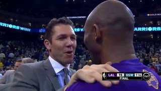 Kobe Bryant Says Farewell to Oracle [upl. by Elocel678]