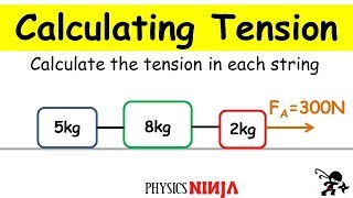 Calculating the Tension in the Strings [upl. by Gunas]