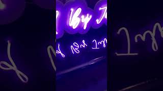 Completed a custom purple neon LED sign neonsign ledsign customsignage [upl. by Vail]