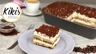 Einfaches TIRAMISU Rezept ohne Eier und ohne Alkohol  Kikis Kitchen [upl. by Squire]