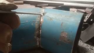 welding with E6013 electrode rod [upl. by Egap]