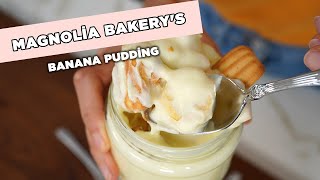 Magnolia Bakerys Banana Pudding at Home Easy Recipe [upl. by Miof Mela]