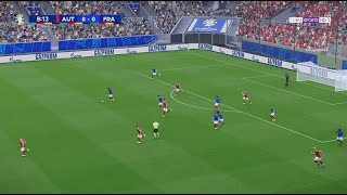 Autriche 01 France  UEFA Euro 2024  PES 2021 [upl. by Enelaehs]