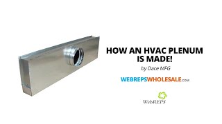 How an HVAC Plenum is made by Dace MFG [upl. by Drud]