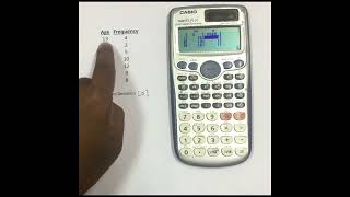 Standard Deviation and Mean  CASIO FX991 ES PLUS calculator [upl. by Yznel433]