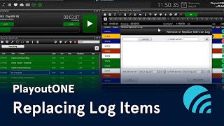 PlayoutONE Removing or Replacing Items In The Log [upl. by Animrac]