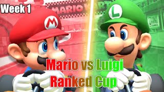 Mario Kart Tour Ranked Cup  Mario vs Luigi Tour 2022 Week 1 [upl. by Monetta]