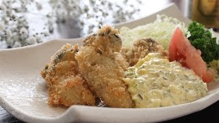 カキフライの作り方（タルタルソースレシピ）  How to make Deep Fried Oysters [upl. by Enninaej]