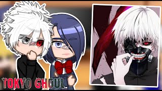 Tokyo Ghoul React to Kaneki  Gacha Club [upl. by Siuoleoj606]