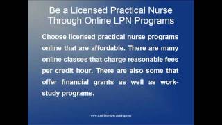 Online LPN Programs [upl. by Weinstein]