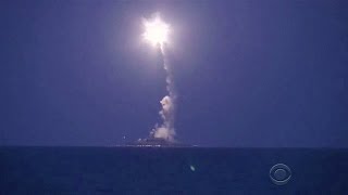 Russia launches 26 cruise missiles to northern Syria [upl. by Aynnek]