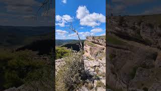 Cumulus Clouds Over Mountain Cliff nature relax hiking [upl. by Svensen617]