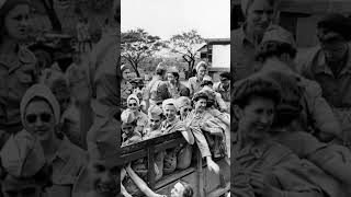 Freed American Nurses from Bataan amp Corregidor leave Manila to USA after 3 years of captivity1945 [upl. by Eeryt129]