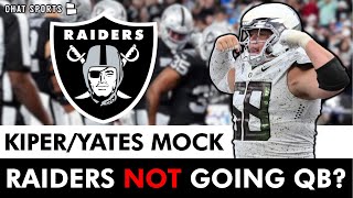 Raiders NOT Drafting A QB Mel Kiper amp Field Yates 3Round NFL Mock Draft  Latest NFL Draft Rumors [upl. by Acisset]