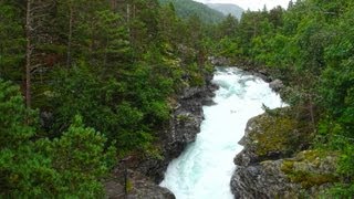 Waterfalls of Rauma River in Norway Andalsnes  Fluss Rauma bei Andalsnes Norwegen [upl. by Eilujna]