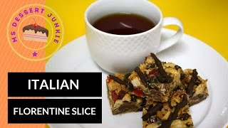 ITALIAN FLORENTINE SLICE RECIPE  MsDessertJunkie [upl. by Webber]