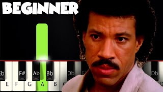 Hello  Lionel Richie  BEGINNER PIANO TUTORIAL  SHEET MUSIC by Betacustic [upl. by Stacee]