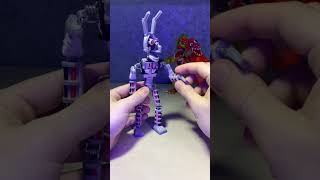 FNAF Springtrap endoskeleton  Clay sculpture shorts [upl. by Nolrah]