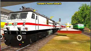 12957 New Delhi Nagpur Nrkr Gzb WAP7 30406 [upl. by Ganley]