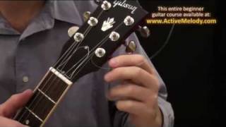 How To Put New Strings On An Electric Guitar Hollowbody [upl. by Moreville]