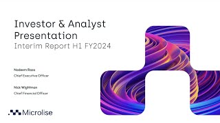 MICROLISE GROUP PLC  HY Results [upl. by Stichter]