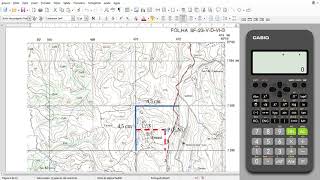 Cálculo das coordenadas planas UTM em carta topográfica [upl. by Kong860]