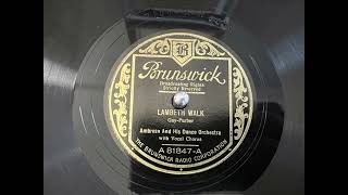 LAMBETH WALK Ambrose 78rpm [upl. by Neehs]