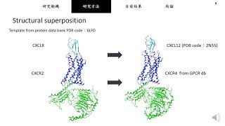 專題研究：以分子動力學模擬探討趨化因子受體CXCR4與不同趨化因子間的交互作用 [upl. by Thomsen380]