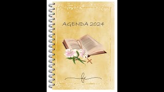 AGENDA CATÓLICA DISEÑO 5 2024 A4  EXTRAS  DISEÑOS DIGITALES DV [upl. by Nali]