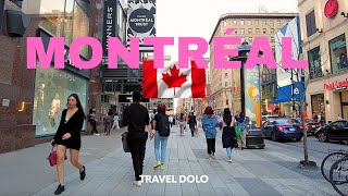 MONTREAL QUEBEC CANADA 4K Walk Tour [upl. by Nosilla]