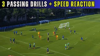 🔰 📢Simple Passing Drills  Sprint Reaction  3 Drills [upl. by Inger606]