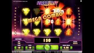 Starburst Big Win Video Slot from Netent [upl. by Divod695]