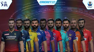 How To Play IPL 2022 With Real Teams Schedule amp Stadiums  Cricket 22 New Update  RahulRKGamer [upl. by Vachil]