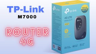 Router WiFi 4G Móvil TPLink M7000  Conexión Rápida y Segura hasta 10 Dispositivos [upl. by Nnalatsyrc]