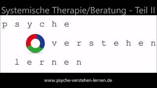 Systemische TherapieBeratung  Teil II  Grundkonzepte [upl. by Moulden]