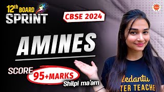 Amines Organic Chemisty  Class 12  SPRINT SERIES  CBSE 2024 [upl. by Naols]