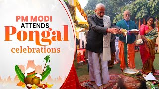 LIVE PM Modi takes part in Pongal celebrations in Delhi [upl. by Ferree]