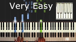 Flea Waltz  Flohwalzer  Piano Tutorial Esay  How to play  Synthesia [upl. by Okram]