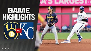 Brewers vs Royals Game Highlights 5724  MLB Highlights [upl. by Nguyen]