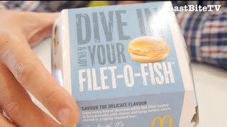 McDonalds FiletOFish burger review  LastBiteTV [upl. by Lari]