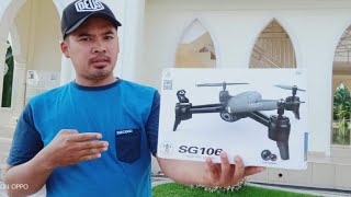 Tes terbang drone sg106  drone terbaru  drone murah  drone camera [upl. by Alodee]