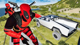 Carros Vs Deadpool amp Wolverine  BeamNGDrive ED Vela [upl. by Aneeg]