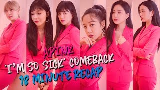 APINK IM SO SICK COMEBACK 18 minute recap [upl. by Beffrey]