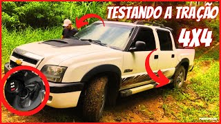 Testando a Tração da S10 Rodeio 28 MWM Diesel 4X4 Será que encalhou [upl. by Ziza]